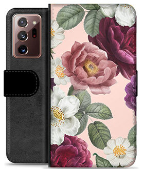 Samsung Galaxy Note20 Ultra Premium Portemonnee Hoesje - Romantische Bloemen