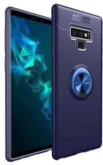 Samsung Galaxy Note9 Magneet Ring Grip / Standaard Hoesje - Blauw