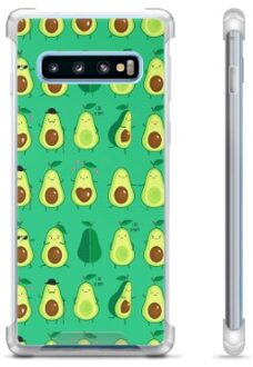 Samsung Galaxy S10+ Hybrid Hoesje - Avocado Patroon