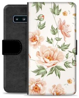 Samsung Galaxy S10 Premium Portemonnee Hoesje - Bloemen
