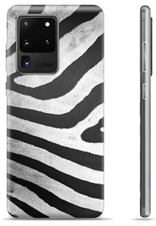Samsung Galaxy S20 Ultra TPU Hoesje - Zebra