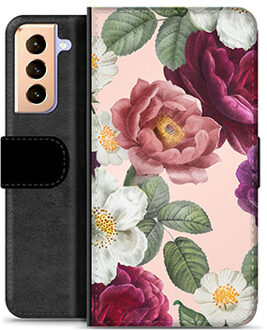 Samsung Galaxy S21+ 5G Premium Wallet Hoesje - Romantische Bloemen