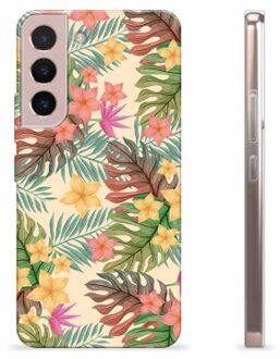 Samsung Galaxy S22 5G TPU Hoesje - Roze Bloemen