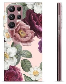 Samsung Galaxy S22 Ultra 5G TPU Hoesje - Romantische Bloemen