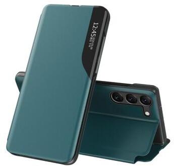 Samsung Galaxy S23 5G Smart Clear View Flip Case - Groen