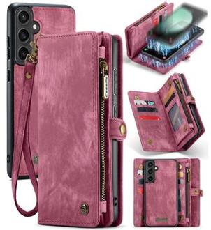 Samsung Galaxy S23 FE Caseme 2-in-1 Multifunctional Wallet Case - Red