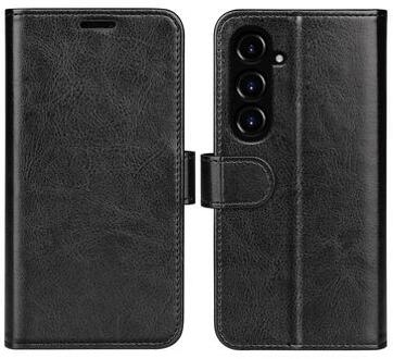 Samsung Galaxy S23 FE Wallet Case met Magnetische Sluiting - Zwart