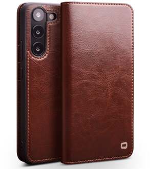 Samsung Galaxy S23 - Leren bookcase hoes - Bruin