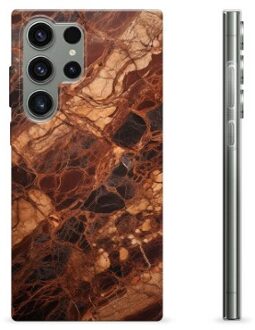 Samsung Galaxy S23 Ultra 5G TPU-hoesje - Amber Marmer