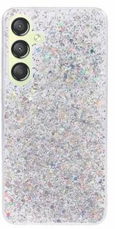 Samsung Galaxy S24 Glitter Flakes TPU Case - Silver