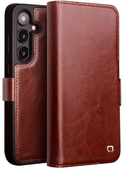 Samsung Galaxy S24 - Leren bookcase hoes - Bruin