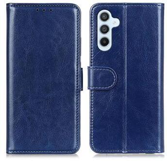 Samsung Galaxy S24+ Wallet Case met Magnetische Sluiting - Blauw