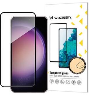 Samsung Galaxy S24+ Wozinsky Super Tough Glazen Screenprotector - 9H - Zwarte Rand