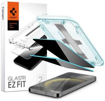 Samsung Galaxy S24 Spigen Glas.tR Ez Fit Privacy Glazen Screenprotector - 9H - 2 St.