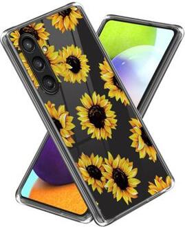 Samsung Galaxy S24 Stijlvolle Ultradunne TPU Hoesje - Zonnebloemen
