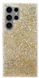 Samsung Galaxy S24 Ultra Glitter Flakes TPU Case - Gold