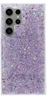 Samsung Galaxy S24 Ultra Glitter Flakes TPU Case - Purple