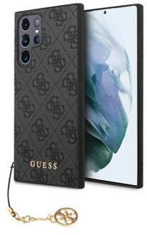 Samsung Galaxy S24 Ultra Guess 4G Charms Collection Hybride Hoesje - Grijs