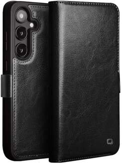 Samsung Galaxy S25 Plus hoesje - Leren bookcase - Zwart