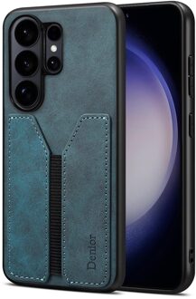 Samsung Galaxy S26 Ultra hoesje - Backcover met kaarthouder - Blauw