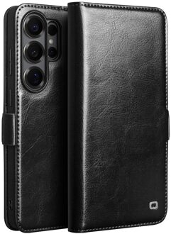 Samsung Galaxy S26 Ultra hoesje - Leren bookcase - Magnetische sluiting - Zwart