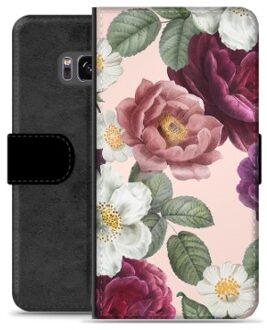 Samsung Galaxy S8+ Premium Wallet Hoesje - Romantische Bloemen
