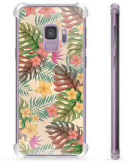 Samsung Galaxy S9 Hybrid Hoesje - Roze Bloemen