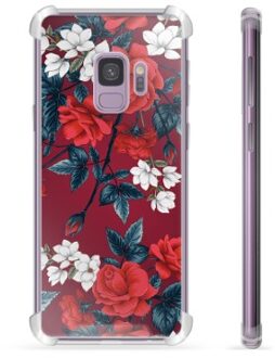 Samsung Galaxy S9 Hybrid Hoesje - Vintage Bloemen