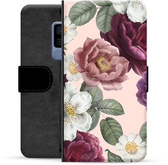 Samsung Galaxy S9+ Premium Wallet Hoesje - Romantische Bloemen