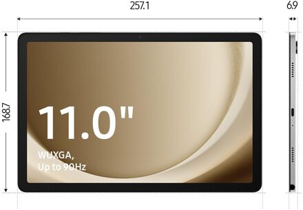 Samsung Galaxy Tab A9 Plus (2023) 128GB Wifi Tablet Zilver