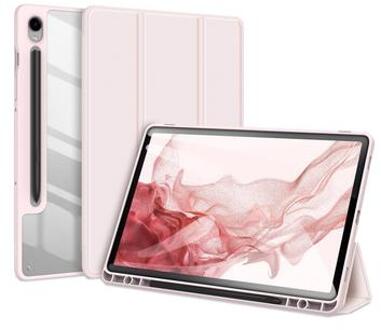 Samsung Galaxy Tab S9 Dux Ducis Toby Tri-Fold Smart Folio Hoesje - Lichtroze