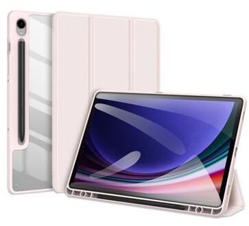 Samsung Galaxy Tab S9 FE Dux Ducis Toby Tri-Fold Smart Folio Hoesje - Lichtroze