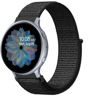 Samsung Galaxy Watch bandje 40mm - Samsung Galaxy Watch Active 2 42mm / 44mm - iMoshion Nylon Smartwatch bandje - Zwart