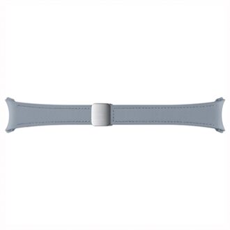 Samsung Galaxy Watch6 D-Buckle Hybrid Vegan Leather Band Slim (S/M) Blue