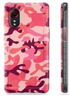 Samsung Galaxy Xcover 5 TPU Hoesje - Roze Camouflage