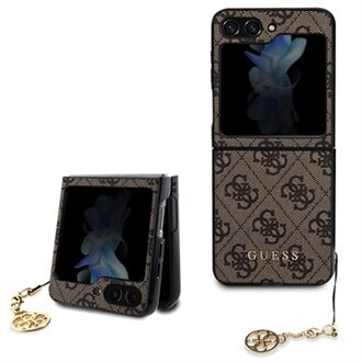 Samsung Galaxy Z Flip5 Guess 4G Charms Collection Hybrid Case - Bruin