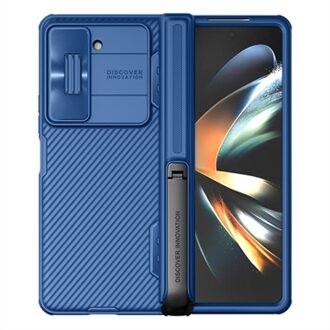 Samsung Galaxy Z Fold5 Nillkin CamShield Fold Hybrid Case met Standaard - Blauw