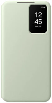 Samsung Hoesje geschikt voor Galaxy S24+ - Smart View Wallet Case - Groen