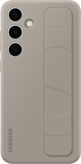 Samsung Hoesje geschikt voor Samsung Galaxy S24+ - Standing Grip Case - Taupe