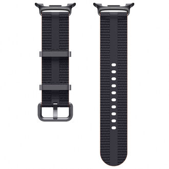 Samsung Originele Athleisure Band voor de Samsung Galaxy Watch 8 (40/44mm) / Classic (46mm) - S/M - Graphite Grijs - 44mm