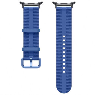 Samsung Originele Athleisure Band voor de Samsung Galaxy Watch 8 (40/44mm) / Classic (46mm) - S/M - Navy Donkerblauw - 44mm