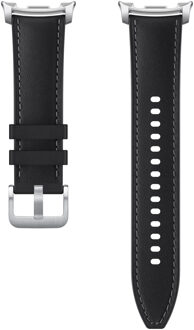 Samsung Originele Hybrid Vegan Leather bandje voor de Samsung Galaxy Watch 8 (40/44mm) / Classic (46mm) - Black Zwart - 44mm