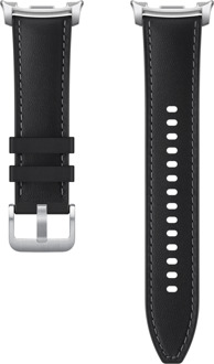 Samsung Originele Hybrid Vegan Leather bandje voor de Samsung Galaxy Watch 8 (40/44mm) / Classic (46mm) - Black Zwart - 44mm