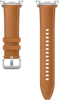 Samsung Originele Hybrid Vegan Leather bandje voor de Samsung Galaxy Watch 8 (40/44mm) / Classic (46mm) - Camel Bruin - 44mm