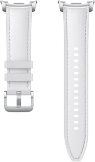 Samsung Originele Hybrid Vegan Leather bandje voor de Samsung Galaxy Watch 8 (40/44mm) / Classic (46mm) - White Wit - 44mm
