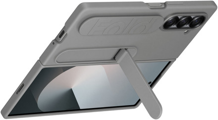 Samsung Originele Silicone Backcover met Strap voor de Galaxy Z Fold 6 - Grijs