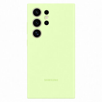 Samsung Originele Silicone Backcover voor de Samsung Galaxy S24 Ultra - Light Green Lichtgroen