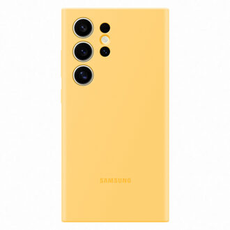 Samsung Originele Silicone Backcover voor de Samsung Galaxy S24 Ultra - Yellow Geel