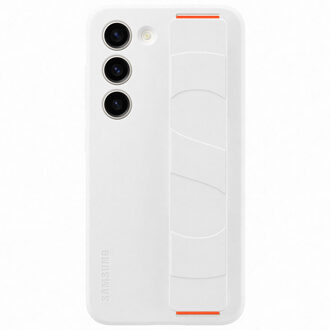 Samsung Originele Silicone Grip Backcover voor de Samsung Galaxy S23 - Wit