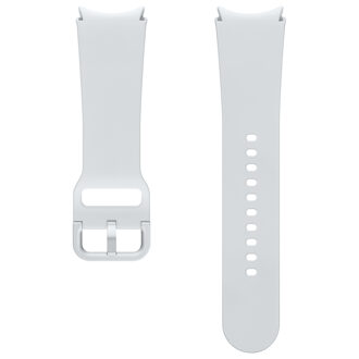 Samsung Originele Sport Band voor de Samsung Galaxy Watch 4 / 5 / 6 - 20 mm - S/M - Silver Zilver - Small,Medium